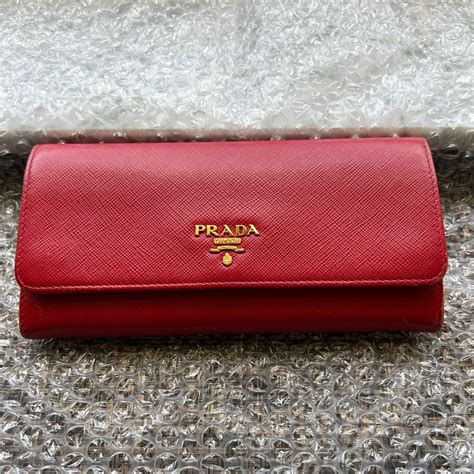 authentic prada wallet box|prada saffiano long wallet.